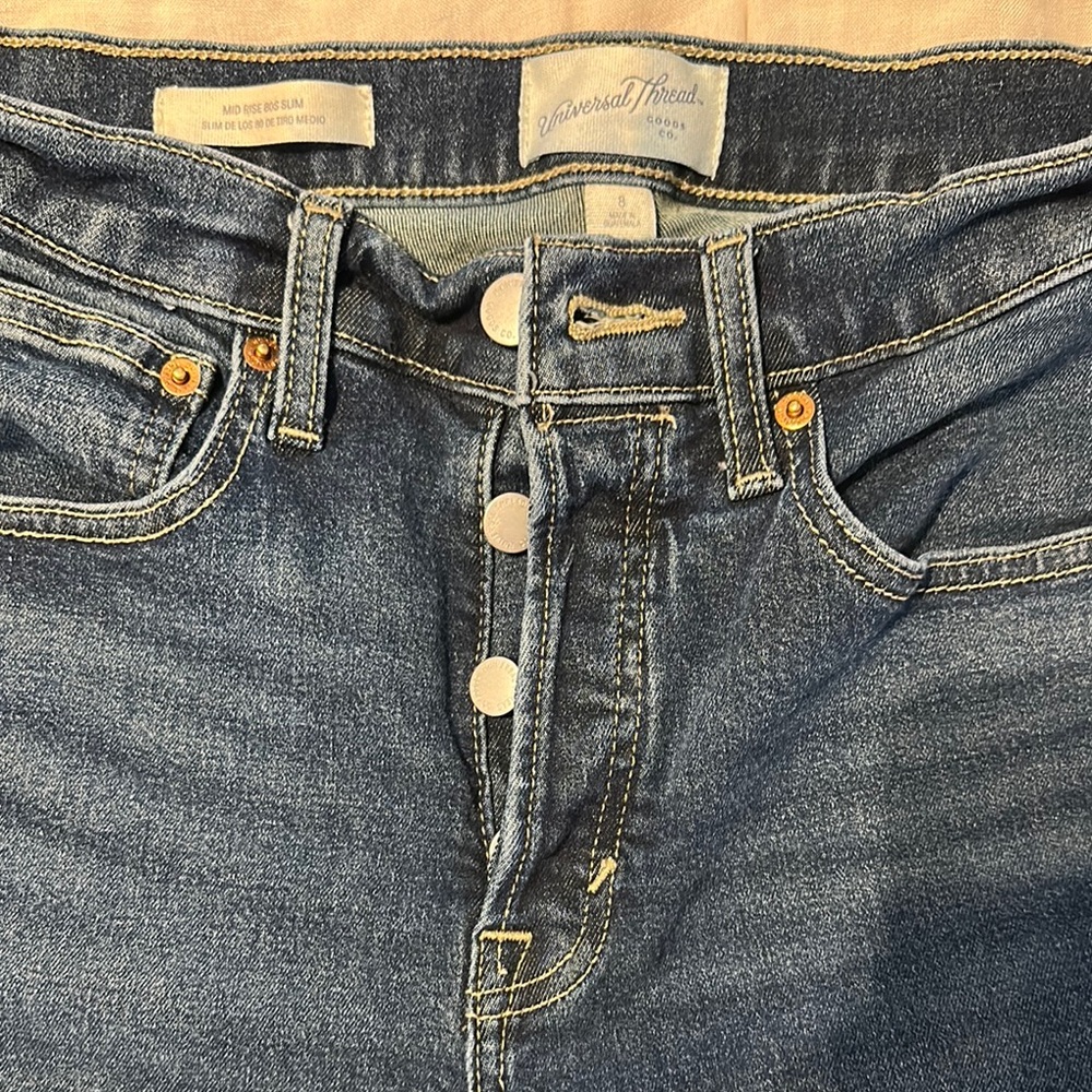 Target High Rise Blue Jeans Classic Style - Picture 3 of 6